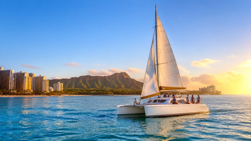 calmer morning waikiki catamaran cruises