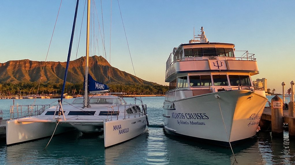 catamaran versus waikiki boat cruise