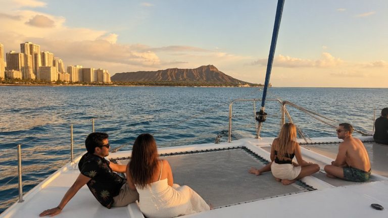 intimate waikiki catamaran experience