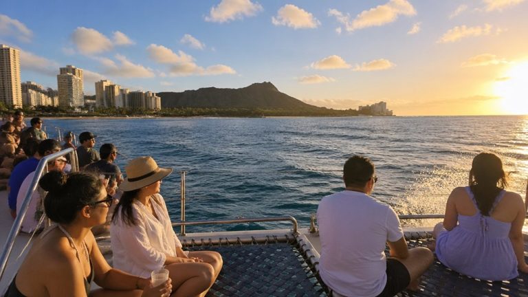 sunset sail snorkeling views