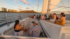 sunset waikiki catamaran cruise