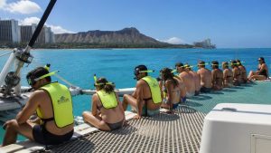 waikiki catamaran snorkeling experience