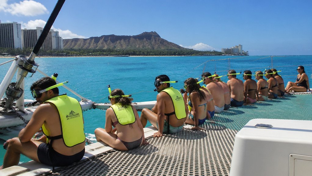 waikiki catamaran snorkeling experience