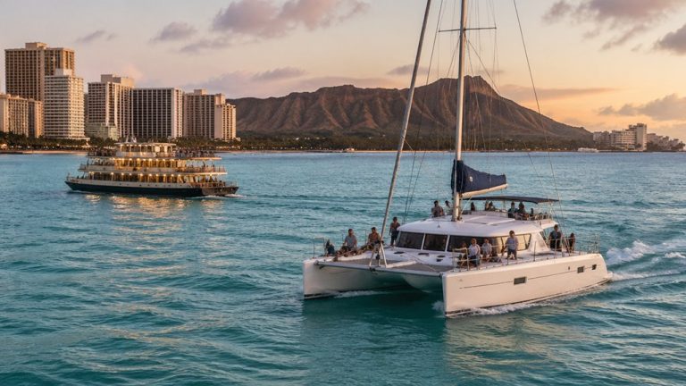 waikiki catamaran versus dinner