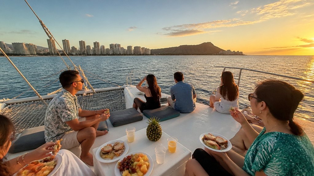 food included on catamaran
