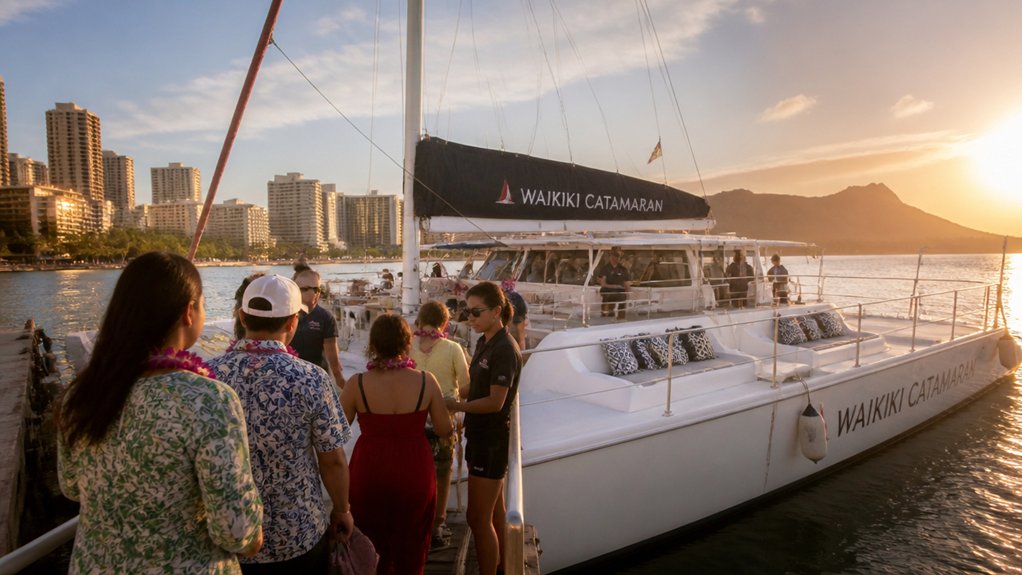 waikiki catamaran cruise inclusions