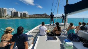 waikiki sunset snorkeling catamaran