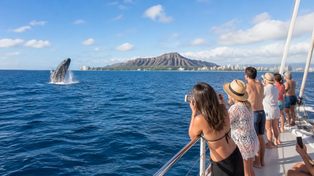 whale watching waikiki catamaran cruise